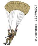 Paratrooper clip art vector, free vector graphics - Vector.me