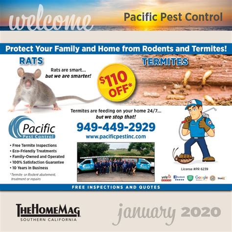 🐀 Join Us In Welcoming Pacific Pest Control To Thehomemag Socal Orange County Zone Protect Your