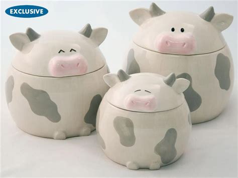 Lil Moo Cow Canister Set 3 Pc By Del Rey At Food Network Store