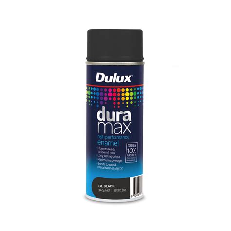 Dulux Duramax High Performance Enamel Gloss Black 340g - Inspirations Paint