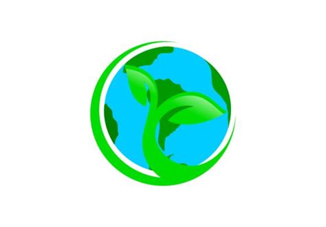 Earth, globe, mother earth logo vector Graphic by DEEMKA STUDIO ...