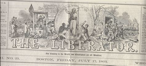 The Liberator Newspaper Road To The Civil War