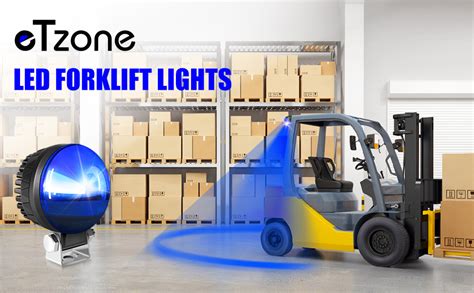 Amazon New LED Forklift Safety Light Blue Arc Forklift Warning