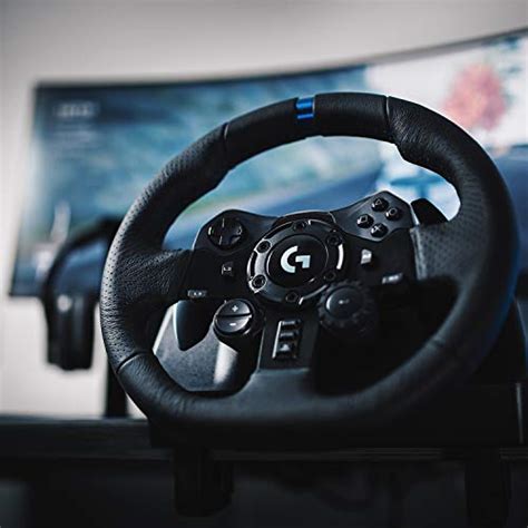 Logitech G923 Racing Wheel and Pedals, TRUEFORCE up to 1000 Hz Force ...