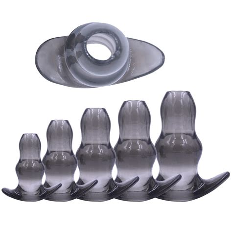 Sizes Hollow Anal Plug Soft Speculum Prostate Massager Butt Plug