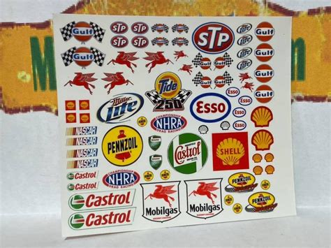 Custom Hot Wheels 1 64 Water Slide Decal Sheet Shell And GULF Etsy