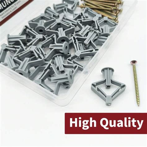 Pcs Drywall Anchor Kit With Screws Hollow Wall Anchors Self