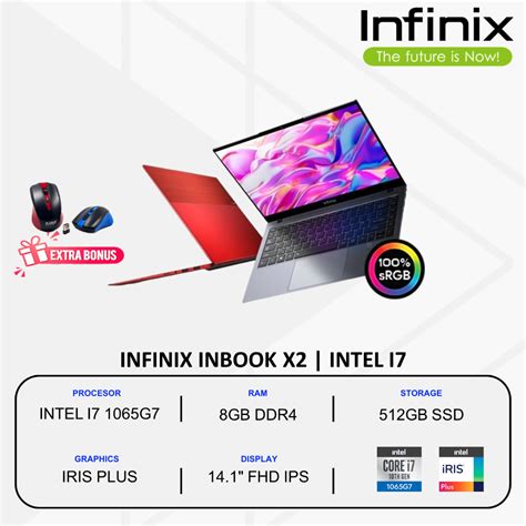 Jual Laptop Infinix Inbook X2 Intel Core I7 8GB 512GB SSD 100 Srgb