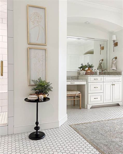 29 Timeless White Bathroom Floor Tile Ideas