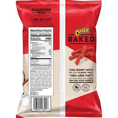 Cheetos Oven Baked Flamin Hot Cheese Flavored Snacks 7 625oz Auburn Opelika Delivery Service