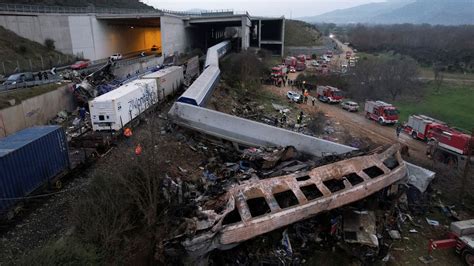 Greece Train Crash Dozens Killed In Head On Rail Collision North Of Athens World News Sky News