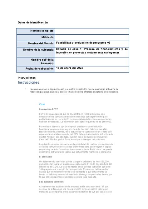 Financiamiento inversión proyectos excluyentes Datos de