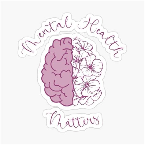 Mental Health Matters Flowers Sticker For Sale By Febsprojects Mental Health Mental Health