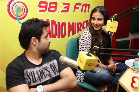 Vidya Balan And Emraan Hashmi At Radio Mirchi Studio For Promotion Of