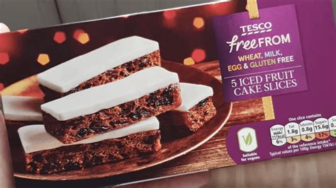 Vegan Spiced Iced Fruit Cake Slices Added to Tesco's Christmas Range