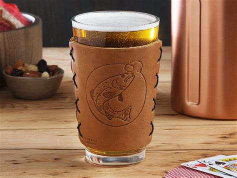 Pint Glass Koozie Iron Garden Decor