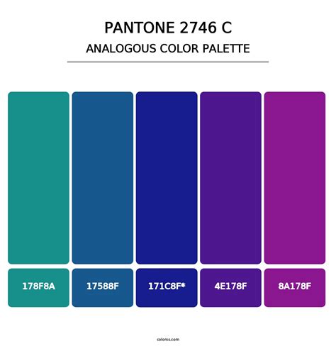 Pantone 2746 C Color Palettes