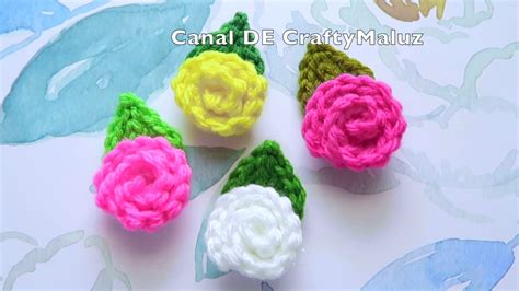 Crochet Tutorial Mini Rosas A Crochet Paso A Paso Mini Flor Tejida