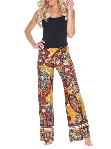 White Mark Womens Paisley Printed Palazzo Pants