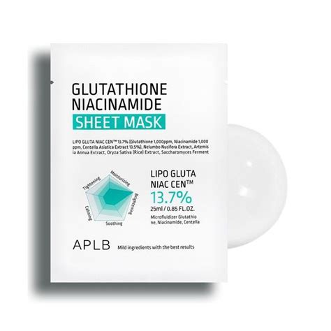 APLB Glutathione Niacinamide Sheet Mask YesStyle