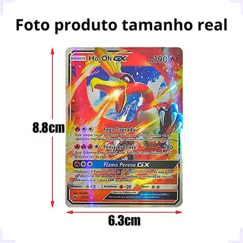 Kit De 20 Cartas Pokemon Pikachu Charizard Charmander Brilhante