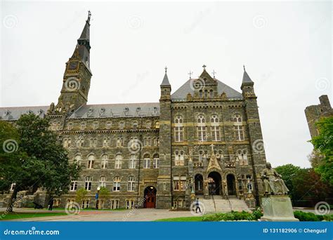 Campus Building on the Georgetown University Editorial Photo - Image of ...