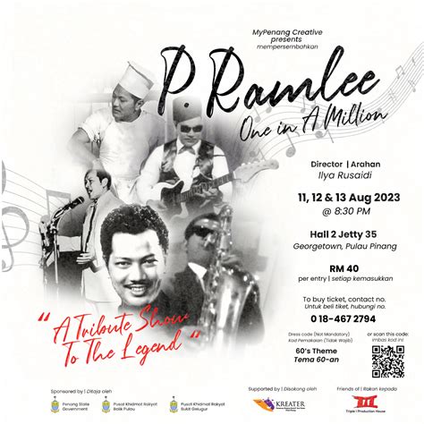 P.Ramlee, One in a Million: “A Tribute Show To The Legend” – Kakiseni