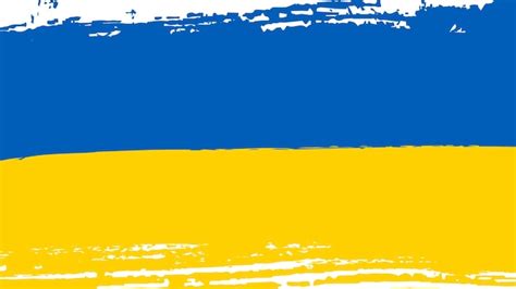 Premium Vector Grunge Brush Stroke With The National Flag Of Ukraine