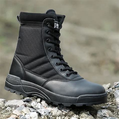 SWAT Tactical Boots Military Desert SWAT American Combat Boots Outdoor ...