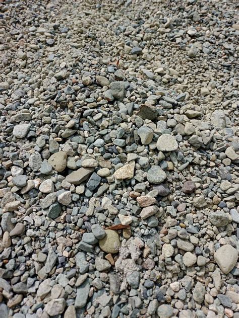 Small Pile Of Gravel Usually Mixed In Concrete Aggregate Stock Image