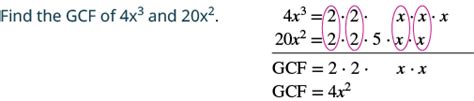 Finding The Greatest Common Factor Of A Polynomial Prealgebra