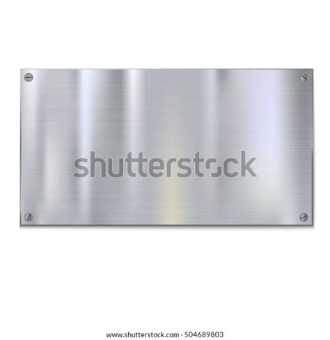 Shiny Brushed Metal Plate Screws Stainless Stock Illustration 504689803 Shutterstock