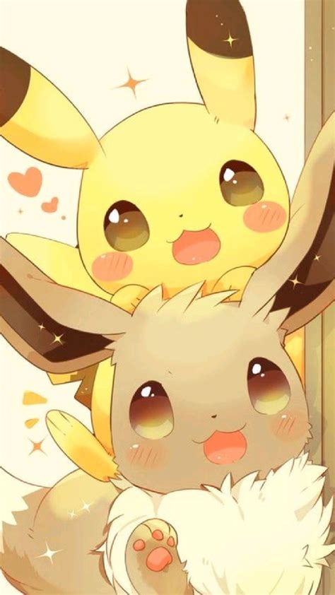 Pikachu And Evee Schattige Tekeningen Pokemon Afbeeldingen