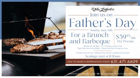 Fathers Day Brunch And Bbq At Villa Lombardis