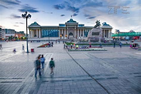 Sukhbaatar Square And Government Palace Mongolia Tours