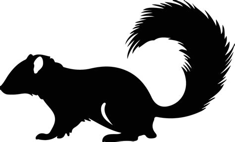 skunk black silhouette 38102509 Vector Art at Vecteezy