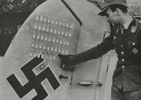 Top Scoring Night Fighter Ace Heinz Wolfgang Schnaufer Shows The