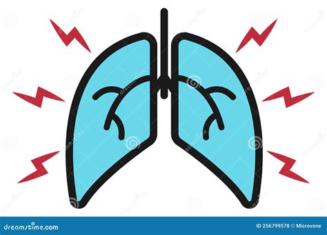 Respiratory Disease Collection Icons Set Vector Cartoondealer