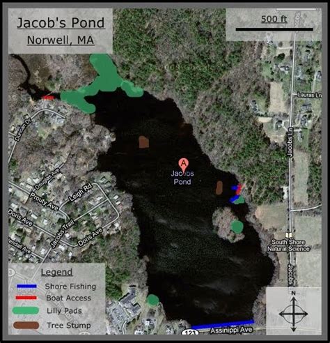 Massachusetts Bass Fishing Spots: Jacob's Pond, Norwell, MA