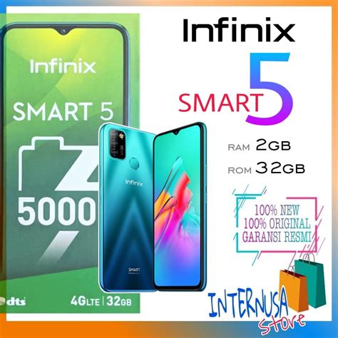 HP INFINIX SMART 5 2 32 GARANSI RESMI INFINIX SMART 5 RAM 2GB ROM