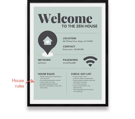 Airbnb Welcome Sign How To Create An Airbnb Welcome Sign — Templateau Airbnb Tips And Tools