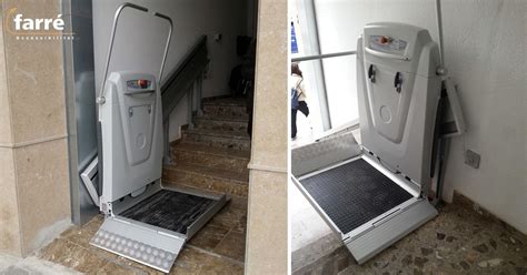 Instalación de una plataforma salvaescaleras Farré Accessibilitat