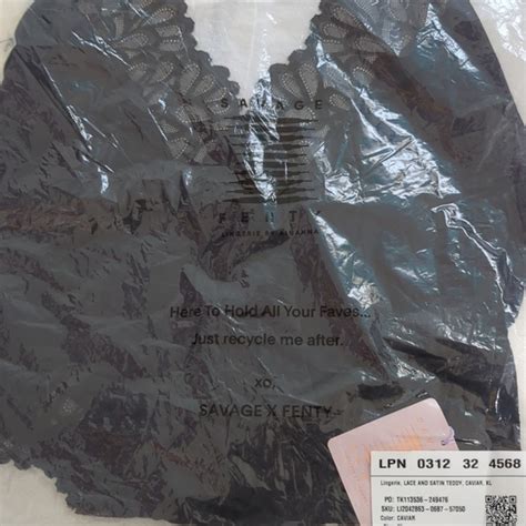 Savage X Fenty Intimates Sleepwear Savage X Fenty Lace And Satin Teddy Lingerie Caviar