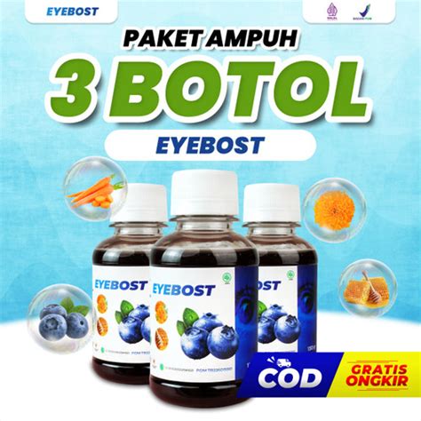 Jual PAKET 3 BOTOL EYEBOST Madu Suplemen Kesehatan Mata Vitamin