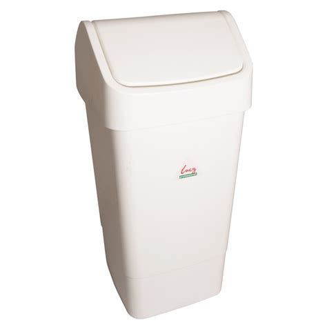 Swing Top Waste Bin White Litre Waste Bins Waste Bins Waste