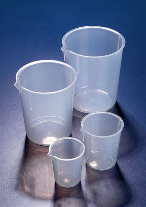 Beakers Tapered Moulded Graduations Polypropylene Vnk Supply