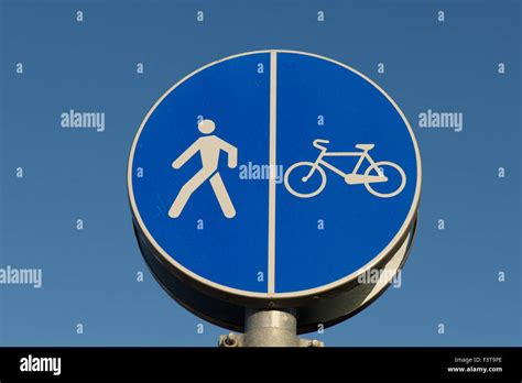 Pedestrian bike road hi-res stock photography and images - Alamy