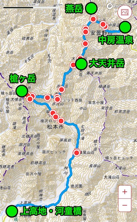 200以上 表 銀座 コース 780925 北アルプス 表 銀座 コー 登山 時間