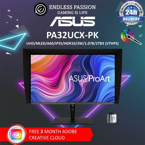 Asus Pro Art Display Pa Ucx Pk K Hdr Ips Mini Led Professional