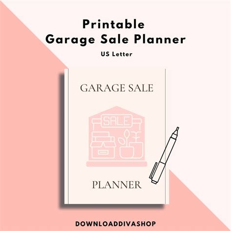 Printable Garage Sale Planner Garage Sale Checklist Etsy